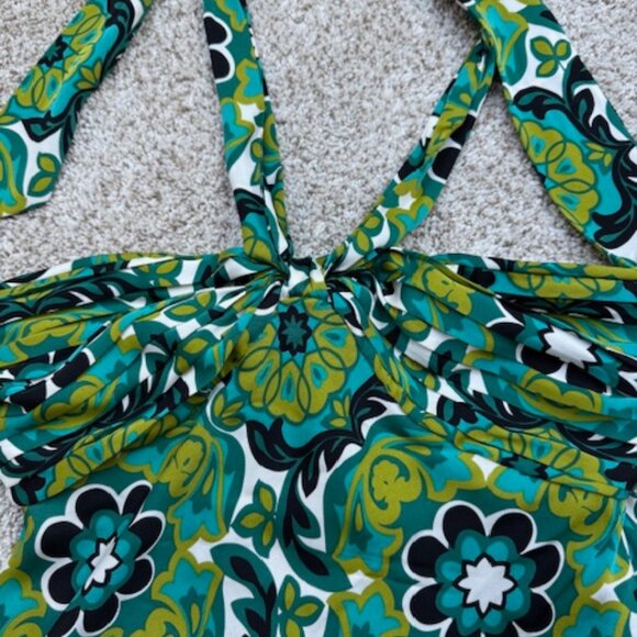 Ann Taylor Silk Strapless Floral Top w/ Tie Size 2 - Picture 2 of 5